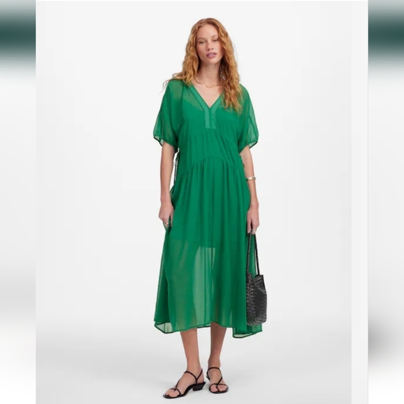 Madewell Dresses & Skirts - NWT Madewell Women's Sheer V-Neck Dolman Maxi Dress SzL $188